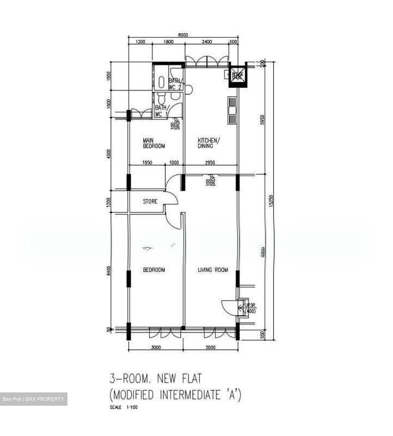Blk 526 Bedok North Street 3 (Bedok), HDB 3 Rooms #623643501